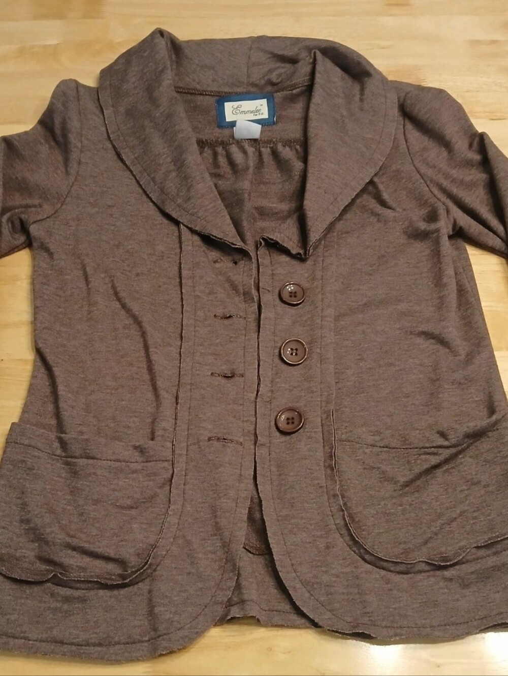 Emmelee for F.C. Brown Shawl-Collar Button Jacket